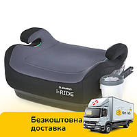 Автокресло бустер (группа 3, 22-36 кг, Isofix, подстаканник) EL Camino i-RIDE ME 1147 Stone Black Темно-серый