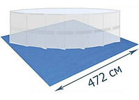 Подстилка для бассейнов Intex 28048 на 472х472см, синяя