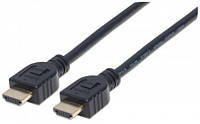 Кабель мультимедийный HDMI to HDMI 1.0m V1.4 CL3 Manhattan Intracom (353922)