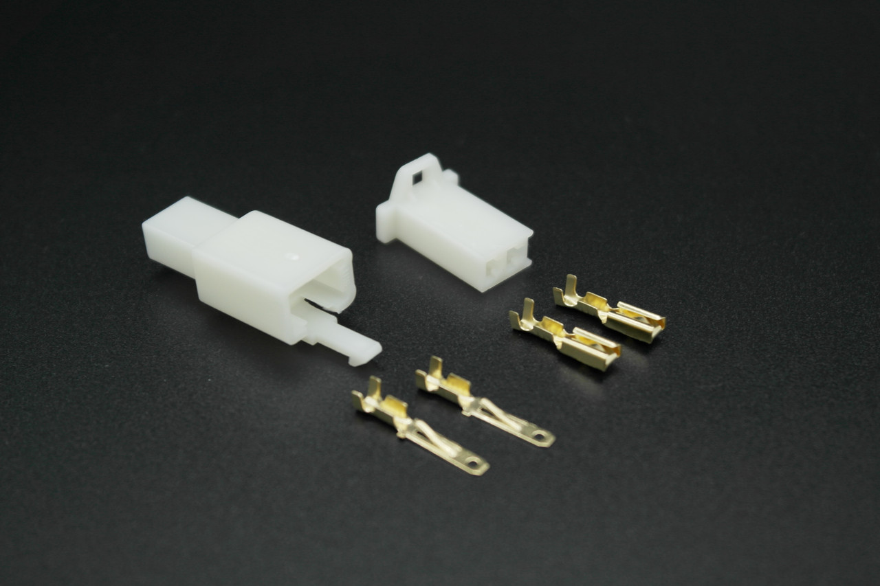 Роз'єм авто 2P 2,8 мм комплект, фото 1