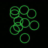 Водонепроницаемые уплотнительные кольца для фонарей (20 x 1.5mm), зеленые светящиеся в темноте