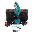 Акумуляторна портативна ланцюгова міні-пила веткоріз у кейсі Makita DUC150Z шина 10см 4500 об/хв для роботи в саду, фото 9
