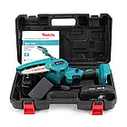 Акумуляторна портативна ланцюгова міні-пила веткоріз у кейсі Makita DUC150Z шина 10см 4500 об/хв для роботи в саду, фото 8