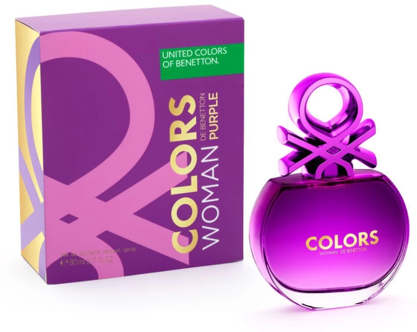 Туалетна вода Benetton Colors de Benetton Woman Purple для жінок — edt 80 ml