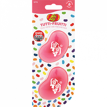 Ароматизатори для дефлектора автомобіля Jelly Belly Tutti-Frutti, 2 х 14 г Тутті-Фрутті