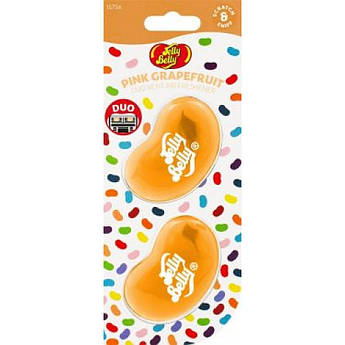 Ароматизатори для дефлектора автомобіля Jelly Belly Pink Grapefruit, 2 х 14 г Розовий Грейпфрут