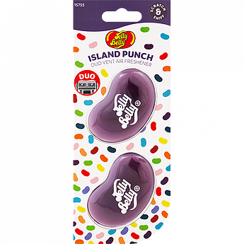 Ароматизатори для дефлектора автомобіля Jelly Belly Island Punch, 2 х 14 г Острівної пунш