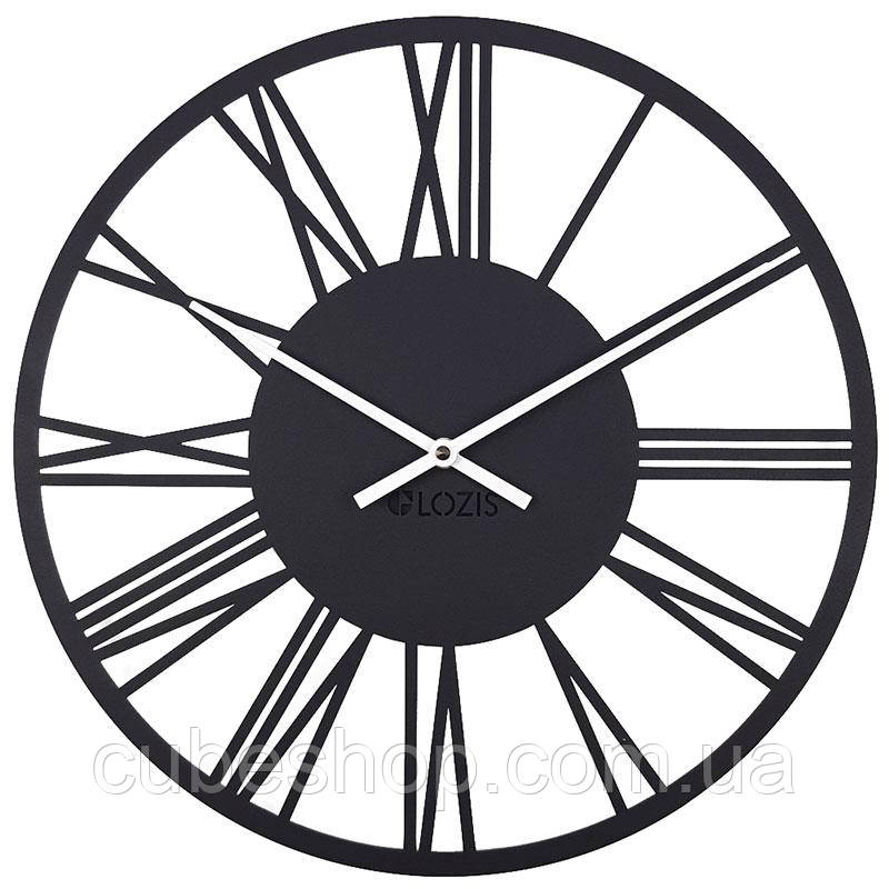 Годинник настінний Rome Black, фото 1