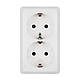 Розетка подвійна з з/к Elektro-Plast Berg IP20 16А біла, фото 2