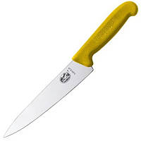 Нож кухонный, бытовой Victorinox Fibrox (лезвие: 190мм), желтый 5.2008.19
