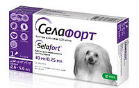 Селафорт спот-он, 30 мг/0,25 мл, для собак 2,6 - 5 кг, 1 піпетка