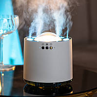 Увлажнитель воздуха для дома 180 мл портативный с подсветкой и имитацией дыма аромадиффузор EK-77