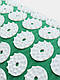 Масажний килимок з подушкою - аплікатор Кузнєцова для спини  60х40 см Зелений | акупунктурний килимок масажний, фото 8