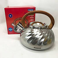 Качественный чайник для газовой плиты Magio MG-1194 | Металический чайник NT-564 из нержавейки