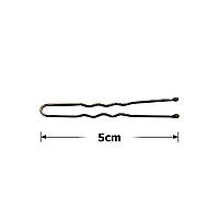 Шпильки для волос 5 см коричневые