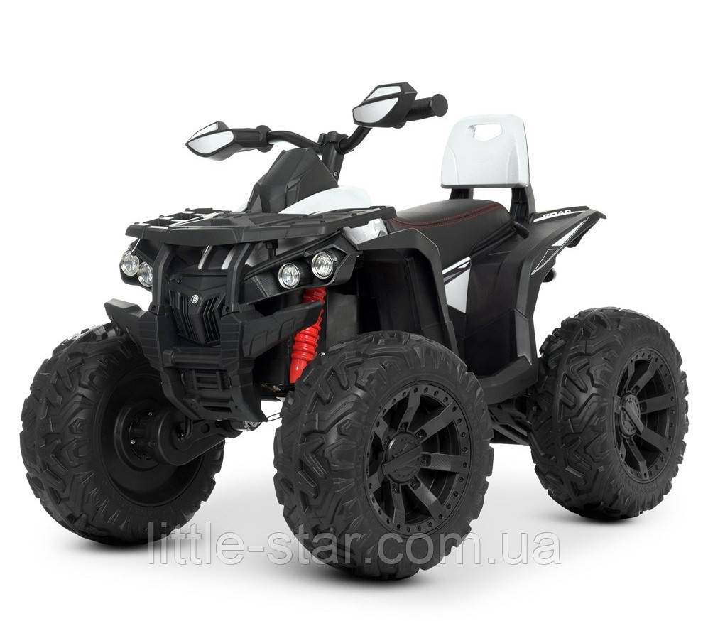 Дитячий квадроцикл Bambi M 4795EBLR-1, 4 мотори, світло. EVA, TF, MP3, USB, білий