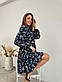 Коротке квіткове плаття із завищеною талією і розкльошеною спідницею (р. 42-52) 2PL5598, фото 3