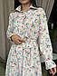 Квіткове плаття сорочка завдовжки міді з поясом (р. 42-52) 2PL5602, фото 4