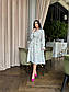 Квіткове плаття сорочка завдовжки міді з поясом (р. 42-52) 2PL5602, фото 8