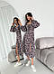Квіткове міді плаття зі шнурівкою на спині та рукавами ліхтариками (р. 42-48) 55PL5613, фото 2