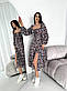 Квіткове міді плаття зі шнурівкою на спині та рукавами ліхтариками (р. 42-48) 55PL5613, фото 6