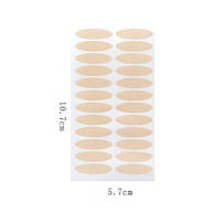 Наклейки (смужки) для корекції навислого повіка широкі бежевий колір 15 листів (360шт). Смужки для підняття повік, фото 2