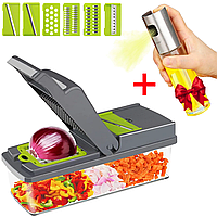 Слайсер для нарезки овощей 15в1, Vegetable Salad Cutter + Подарок Распылитель для масла 100мл OIL BOTTLE