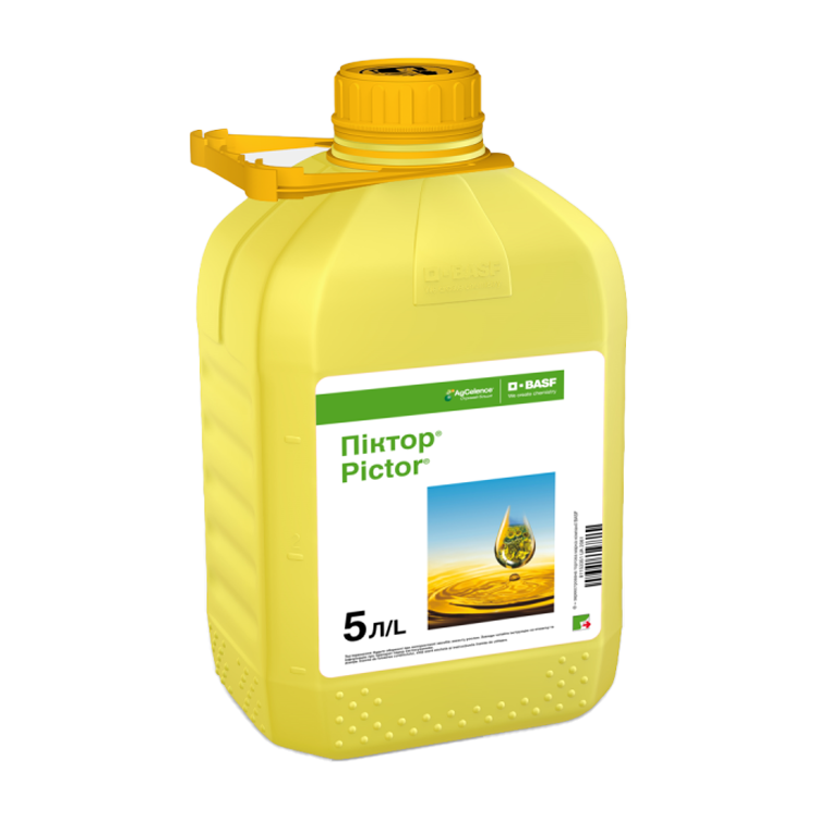 Фунгіцид Піктор 5л (оригінал) басф для соняшнику, ріпаку проти хвороб (боскалід + димоксистробін), фото 1