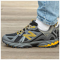 Мужские кроссовки New Balance 610 v1 Grey Black Yellow серые кожаные кроссовки нью беланс 610 беленс NB 610 нб