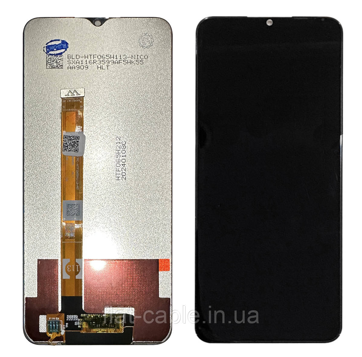 Дисплей + сенсор Oppo A16 2021, Realme C25, Realme C25s, Narzo 50A Чорний Orig (OEM)