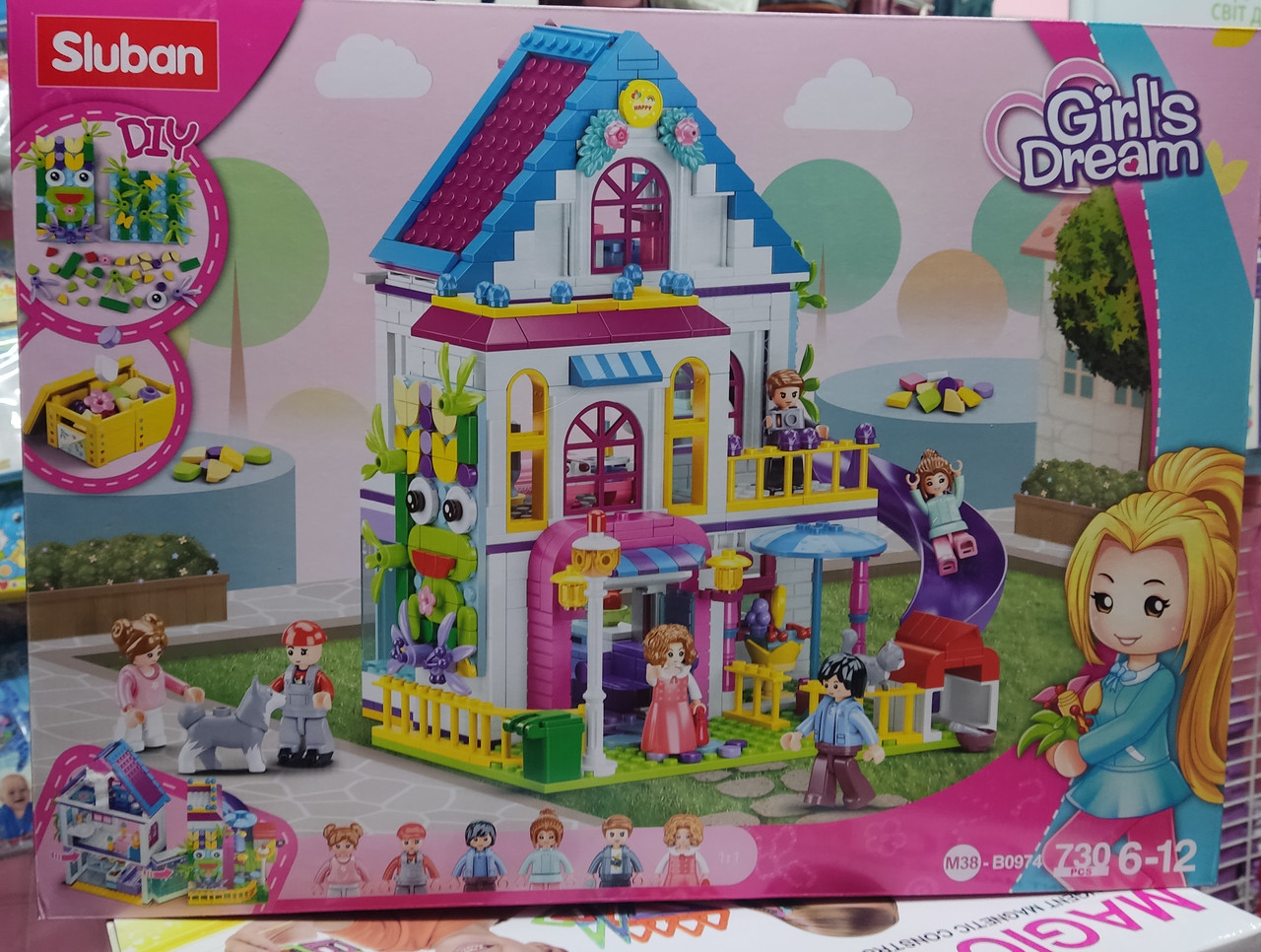 Конструктор SLUBAN M38-B0974 Girls Dream Вілла Будиночок для дівчаток 730 деталей швидка відправка