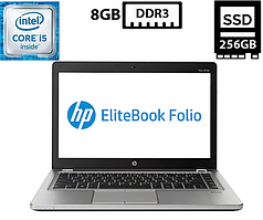 Ноутбук HP EliteBook Folio 9470m/14” TN 1366x768/Intel Core i5-3427U 1.80GHZ/8GB DDR3/SSD 256GB/Intel HD Graphics/VGA, DP, Camera