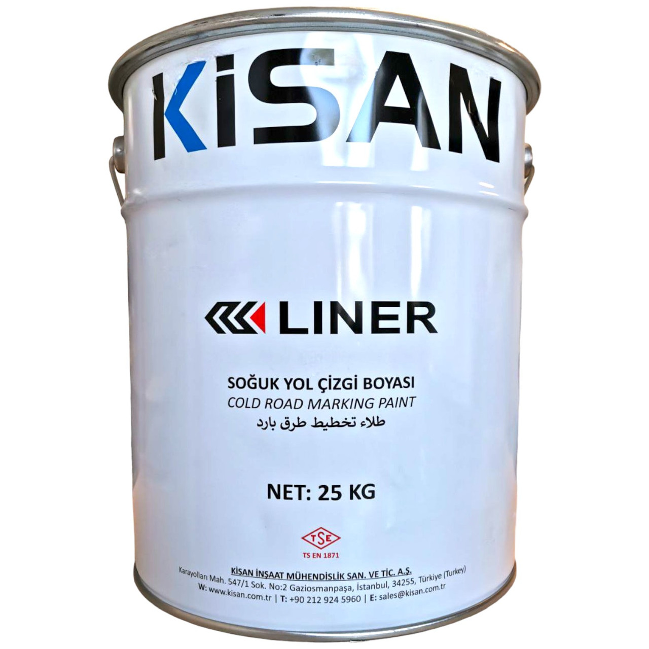 Фарба для дорожньої розмітки KISAN LINER біла 25 кг