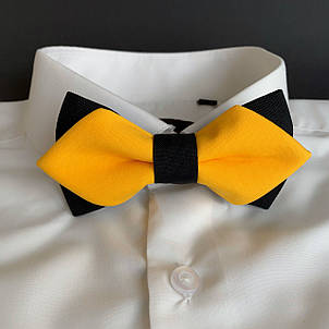 Краватка-метелик I&M Craft з гострими кінцями жовтий з чорним (100136N), фото 2