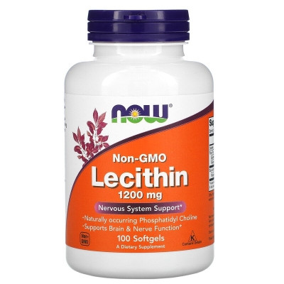 Лецитин Now Foods 1200 мг 100 капсул США