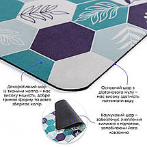Вологопоглинаючий килимок шестикутники 38*58CM*3MM (D) SW-00001562, фото 3