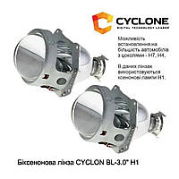 Биксеноновые линзы 3 дюйма ближний+дальний Cyclone BL-3.0" под ксенон H1