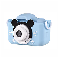 Детский фотоаппарат Микки Маус Smart Kids Mikky ударопрочный цифровой с селфи камерой и записью видео JPEG