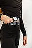 Костюм для дівчинки топ і кльош штанці <unk> Мікродайвінг колір чорний, фото 8