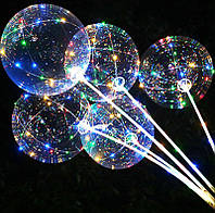 Светящиеся шарики bobo светодиодные воздушные Led шары бобо прозрачные, воздушный шар бобоgif