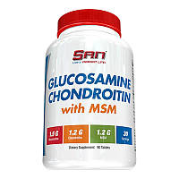 Глюкозамин хондроитин МСМ SAN Glucosamine Chondroitin with MSM (90 табл)