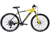 Черно жёлтый велосипед 29 дюймов Formula ZEPHYR 1.0 AM HDD рама 21", качественные велосипеды для взрослых