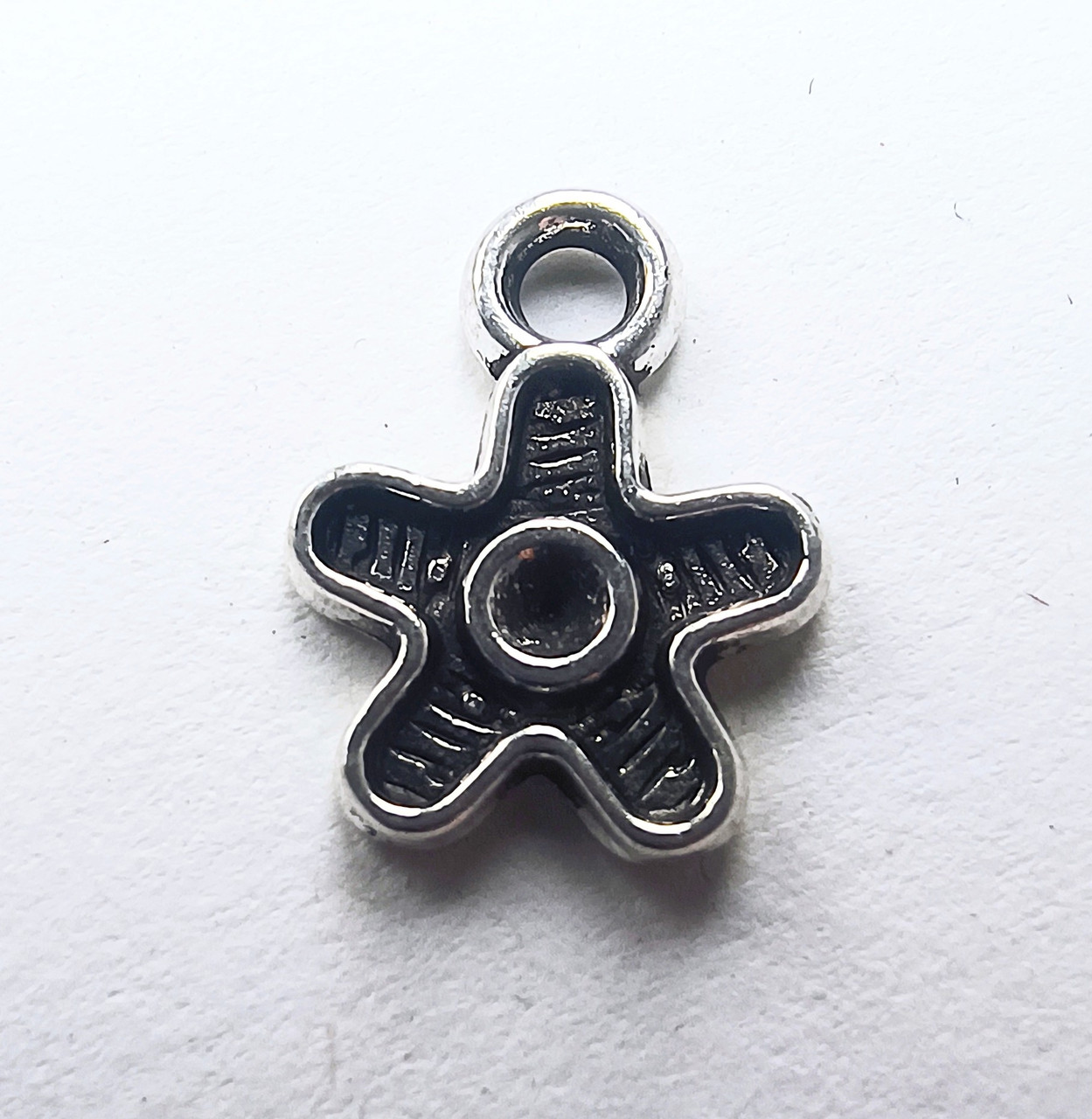 Підвіска Finding Кулон квітка Античне срібло 12 мм x 9 мм