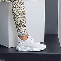 оригинальные кроссовки под бренд в светлом белом цвете, текстильная модель летние 36,37,39,40,41,38