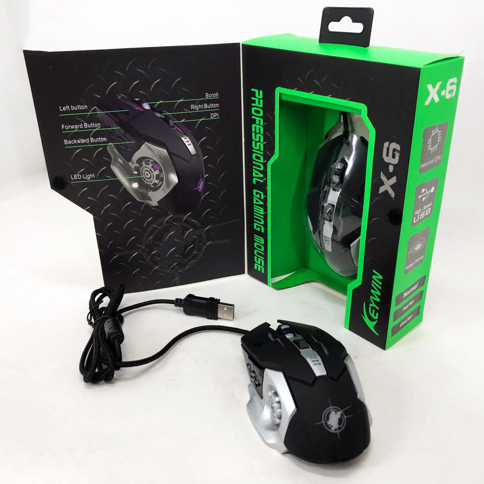 Ігрова мишка з підсвічуванням Gaming Mouse X6 / мишка для ноутбука / Дротова PR-412 комп'ютерна миша, фото 1
