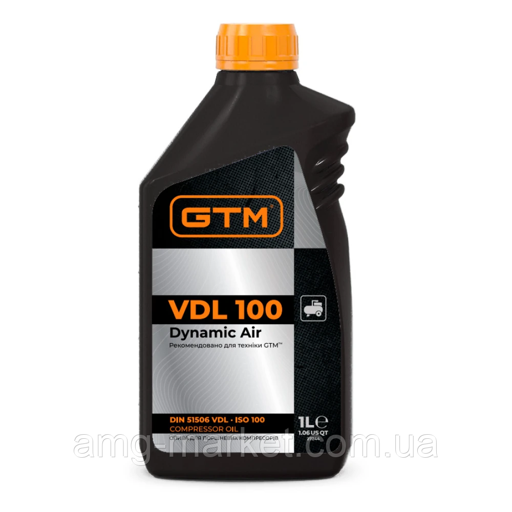 Масло компрессорное GTM Dynamic Air VDL 100 (ISO 100) 1 л - фото 1 - id-p2141702424