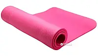 Коврик для йоги и фитнеса LiveUP NBR Mat (180х60х1,2) розовый LS3257 йога мат