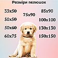 Килимок-пелюшка для тварин трикотаж всмоктуючі 85x90, багаторазові пелюшки для цуценят гігієнічні Сірий, фото 5