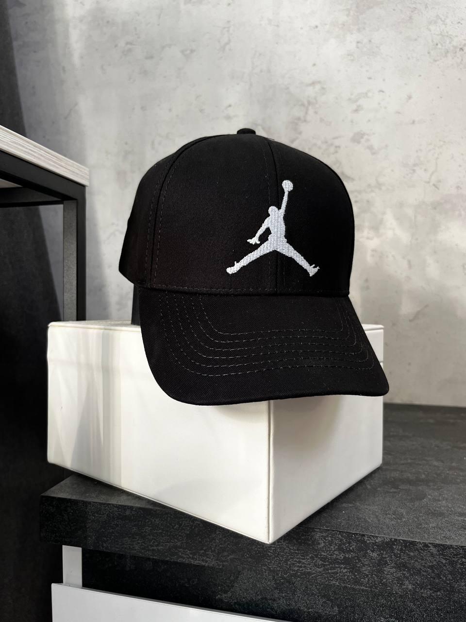 Кепка Jordan чорна літня чоловіча жіноча Бейсболка Джордан спортивна, фото 1