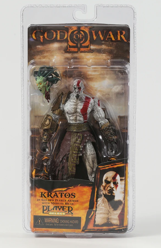 Кратос колекційна екшн фігурка з головою медузи Горгони God of War (18 см) ABC